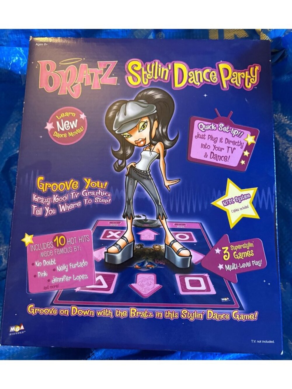 Bratz Stylin Dance Party TV Plug-In Game With Dance Mat MGA Factory Sealed